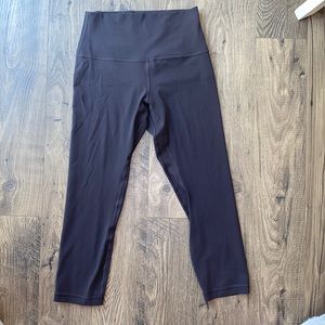 Lululemon aligns 21” I think the color is black granite washed never worn